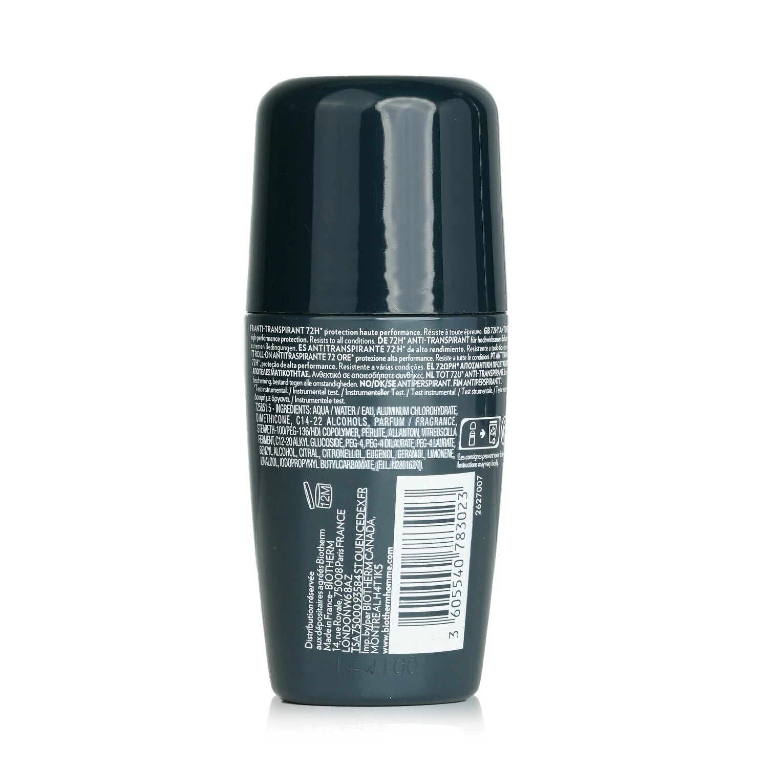 Biotherm Homme Day Control Extreme Protection 72H Antiperspirant Deodorant Roll-On 75ml - Image 3