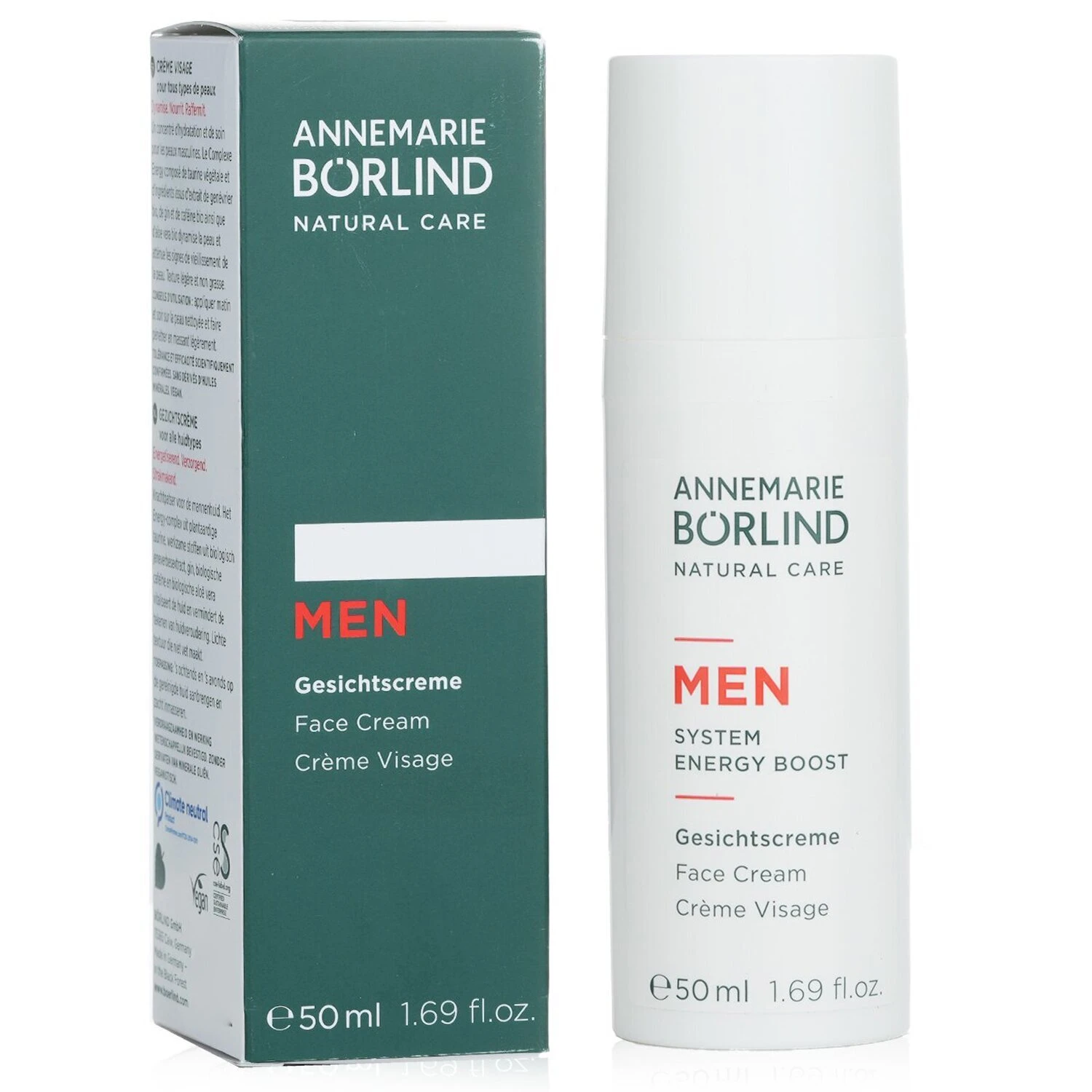 Annemarie Borlind Men System Energy Boost Face Cream 50ml - Image 2