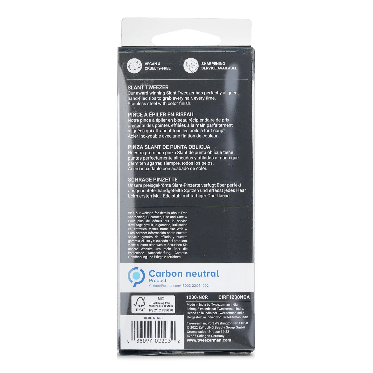 Tweezerman Slant Tweezer - Blue Stone - Image 3