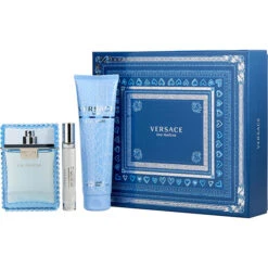 Versace Eau Fraiche Coffret: Eau De Toilette Spray 100ml + Bath&Shower Gel 150ml + Eau De Toilette Spray 10ml 3pcs