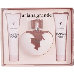 Ariana Grande Thank U Next Coffret: Eau De Parfum Spray 100ml + Body Souffle 100ml + Bath And Shower Gel 100ml 3pcs
