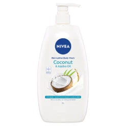 Nivea Rich Lather Body Wash Coconut And Jojoba Oil1000ml